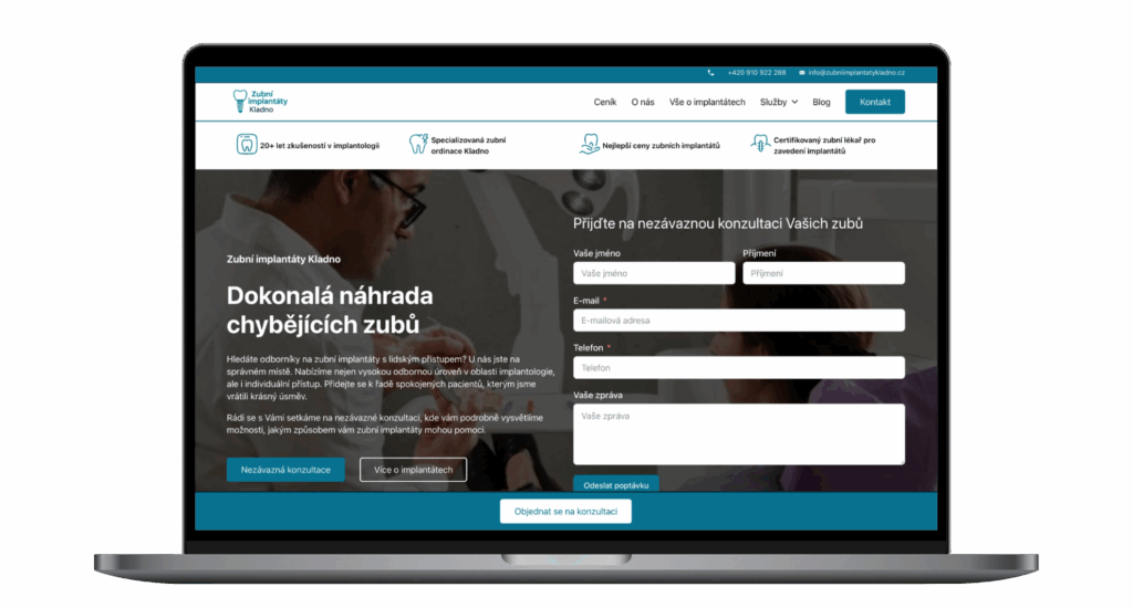 Zubní implantáty Kladno podpůrný web