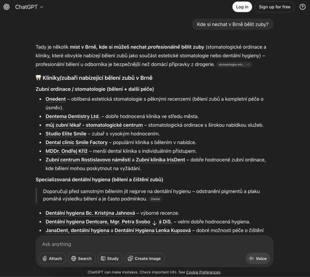 Kde si nechat v Brně bělit zuby? pre